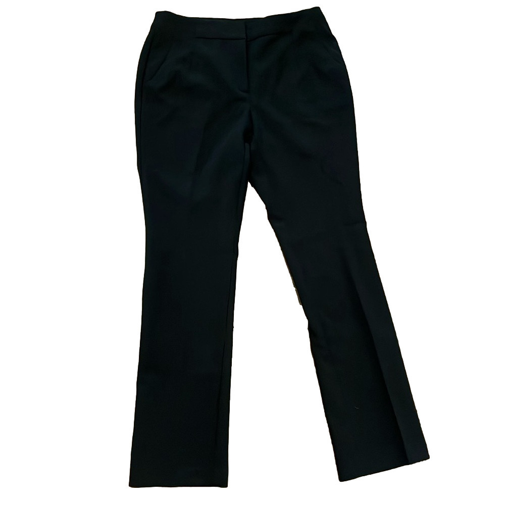 Chico's Black Straight-Leg Trousers